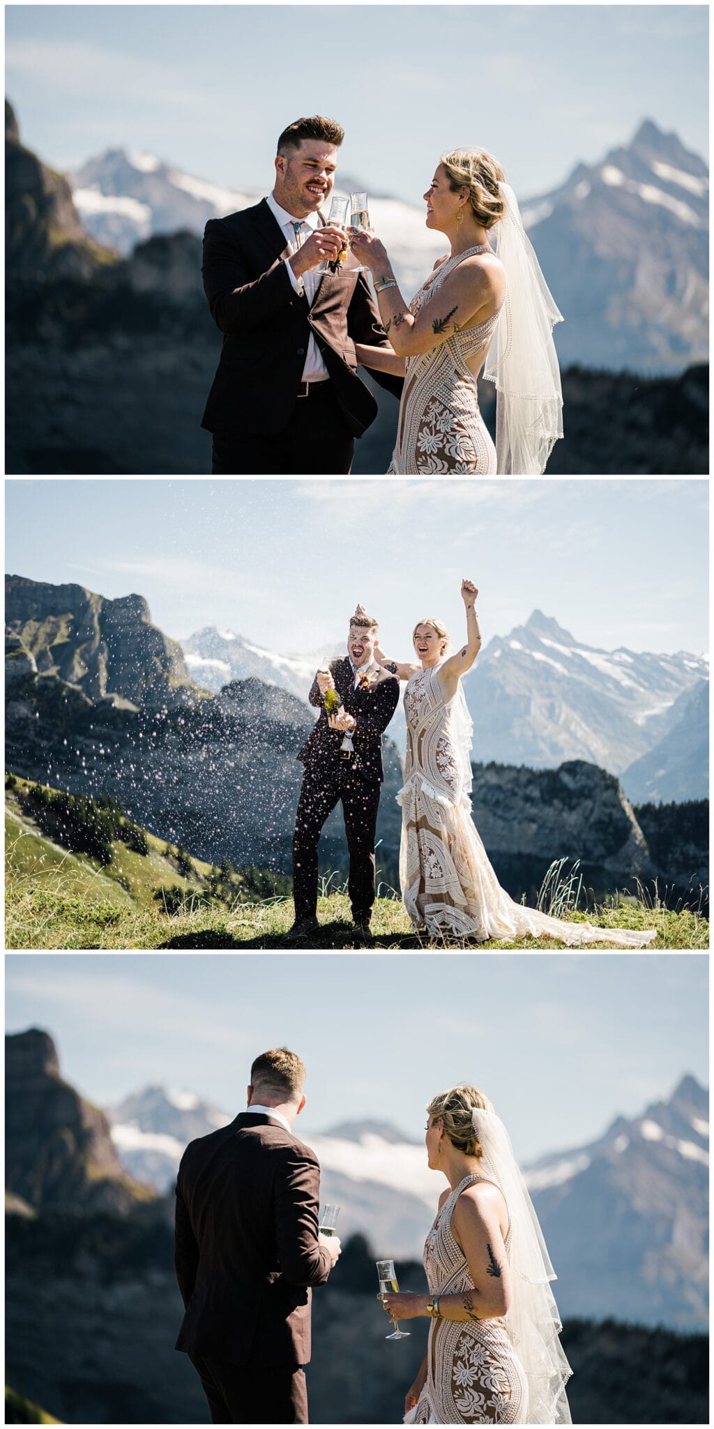 Striking Boho Wedding in the Swiss Alps