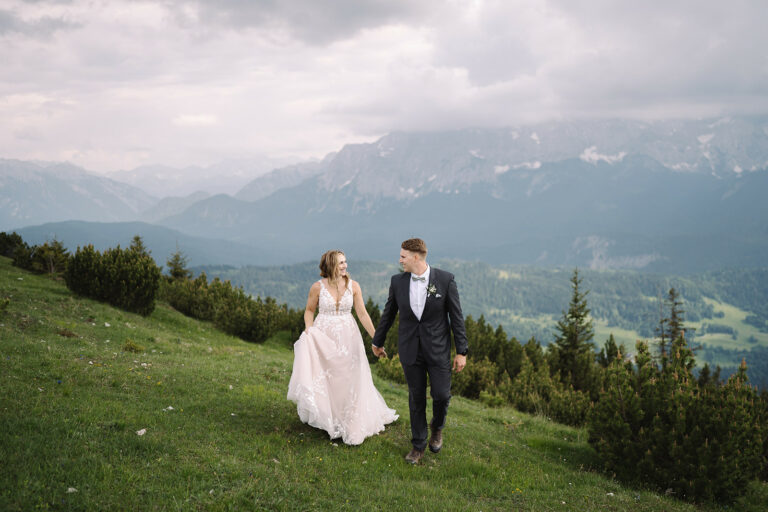 Stylish and Adventurous Micro Wedding in the German Alps
